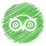 icône verte circulaire avec symbole blanc représentant des lunettes stylisées et des ailes, évoquant l'observation ou la surveillance