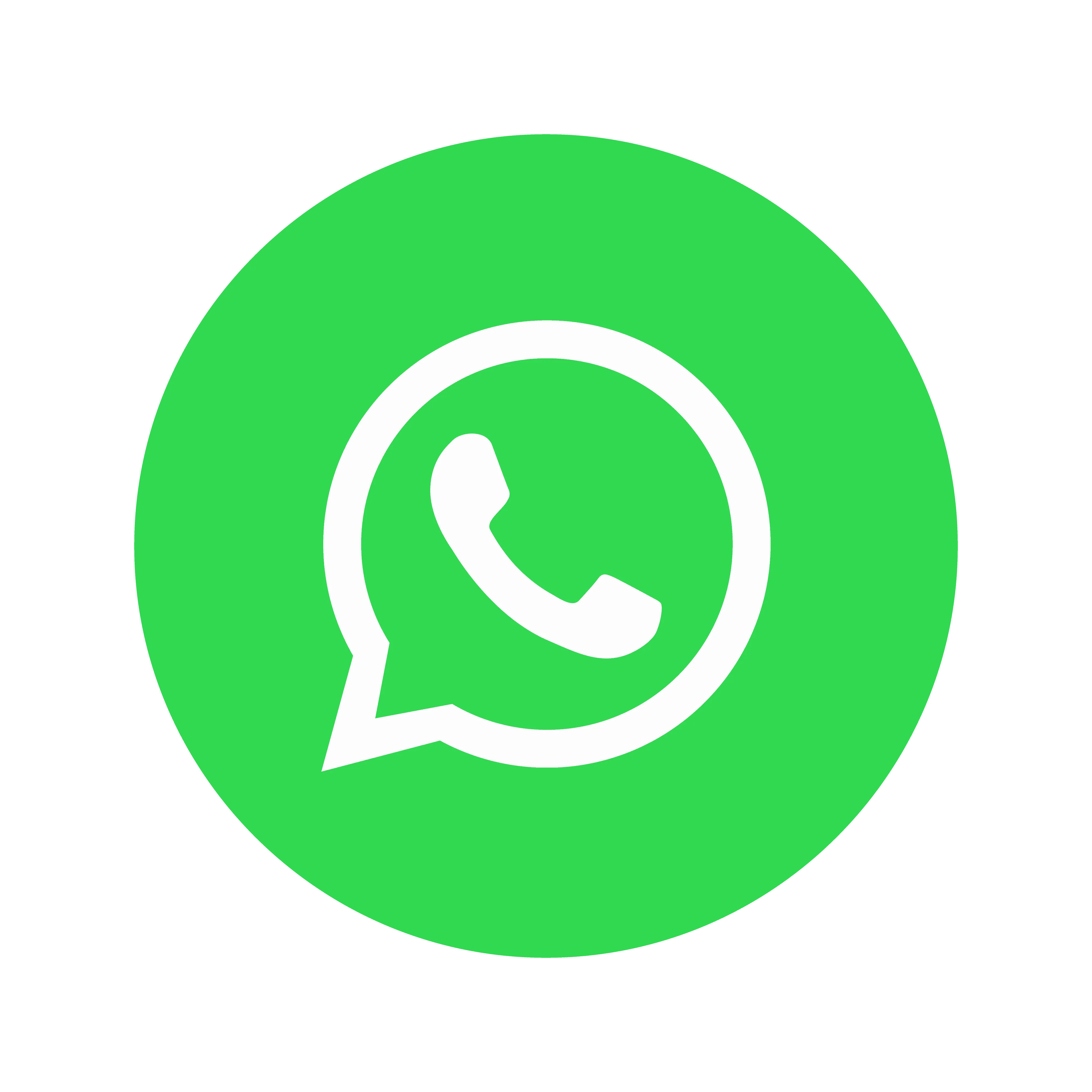 Logo circulaire vert vif avec une bulle de conversation blanche contenant une icône de combiné téléphonique stylisé.
